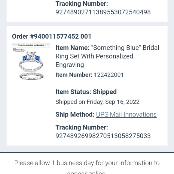 Size 5 Bradford Exchange Bridal Set - Picture 10 of 10